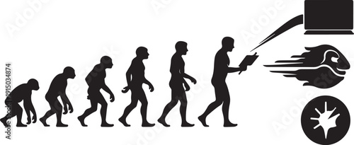 Human Evolution from Primate to Space Age Technology User