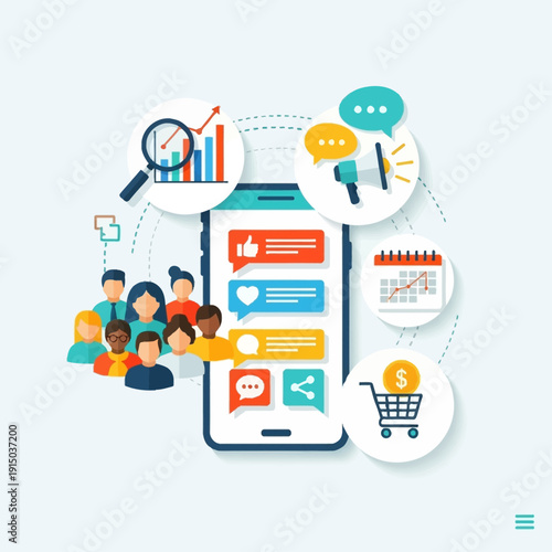 Social Media Marketing and E-commerce on Mobile Device.