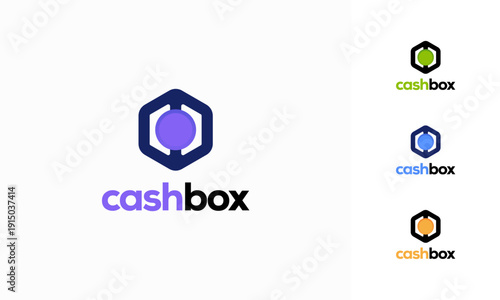 Cash Box logo designs concept vector, Safe Cash Finance Logo template