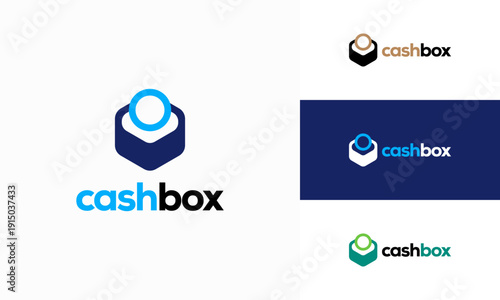 Cash Box logo designs concept vector, Safe Cash Finance Logo template