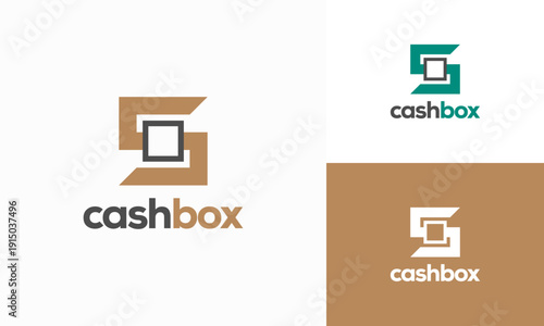 Cash Box logo designs concept vector, Safe Cash Finance Logo template