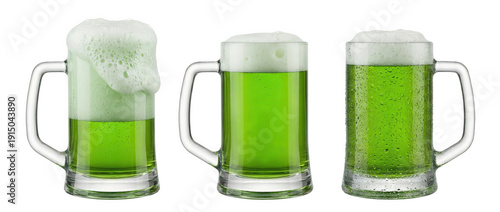 Set, St Patrick's Day celebrates with green drinks, AI, PNG