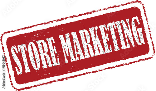 Vibrant store marketing stamp for business advertising and branding
