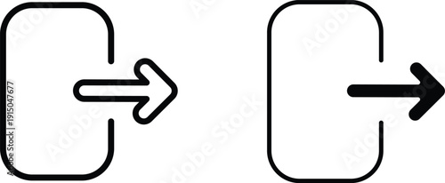 sign out icon vector graphic illustration  with white background flat hand made icon fill icon .