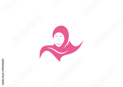 Woman in a smiling headscarf