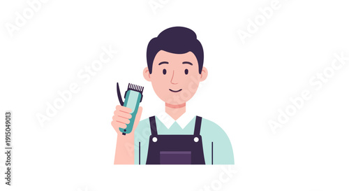 Young Male Barista Preparing Coffee in Cafe