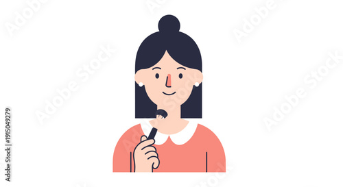 Thoughtful young woman holding a pen, contemplating ideas