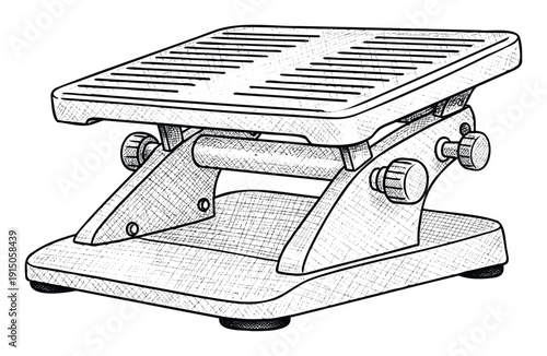 Ergonomic footrest with adjustable height and textured surface to support comfortable posture at work or home office desk for improved wellbeing