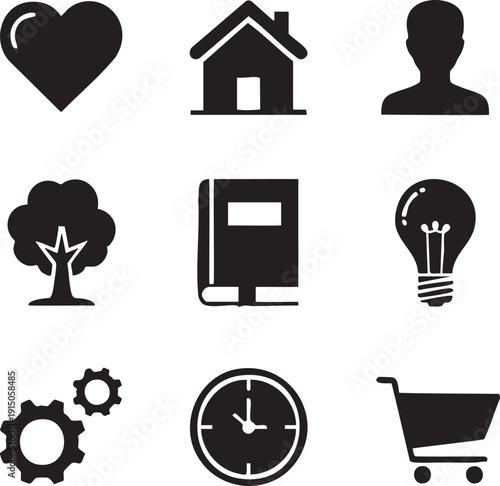 Lifestyle Icon Set For Personal Development Apps