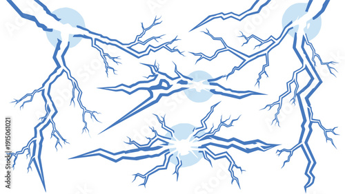 Illustration of blue neuron cells with branching dendrites on a white background, showcasing a scientific and educational visual representation.