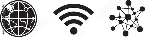 Worldwide Web Global Connection Internet Network Icons