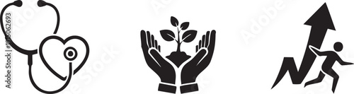 Medical Therapy Rehabilitation Hospital Checkup Service Icons