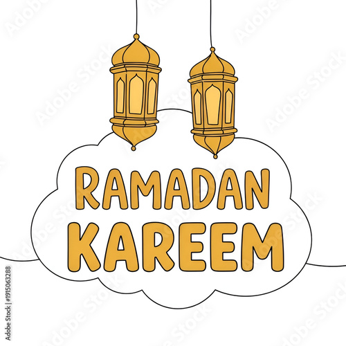 vector illustration of ramadan kareem