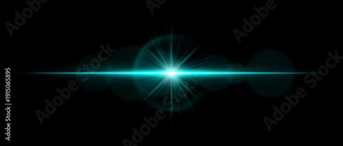 Optical flare with luminous beam, soft reflections, and transparent glow. Ideal for digital overlays, cinematic lighting, and futuristic visual compositions.