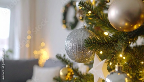 New Year's toys on the tree