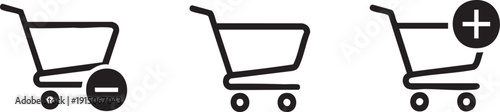 Remove From Cart Plus Minus Ecommerce Icons