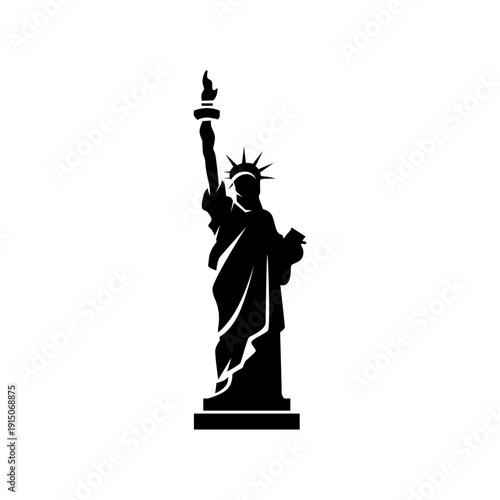 statue of liberty silhouette icon