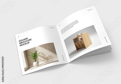 Open Square Brochure Mockup
