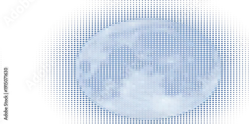 High contrast cloud mass halftone dot texture abstract background moody grayscale vintage screen art