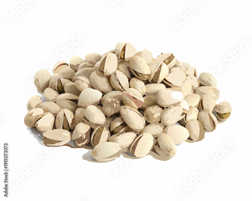 A pile of shelled pistachios showcasing their pale green and ivory hues
