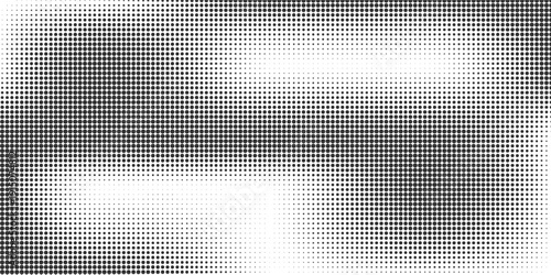 Monochrome halftone background with a gradient of dots creating a modern and minimalist design element EPS vector