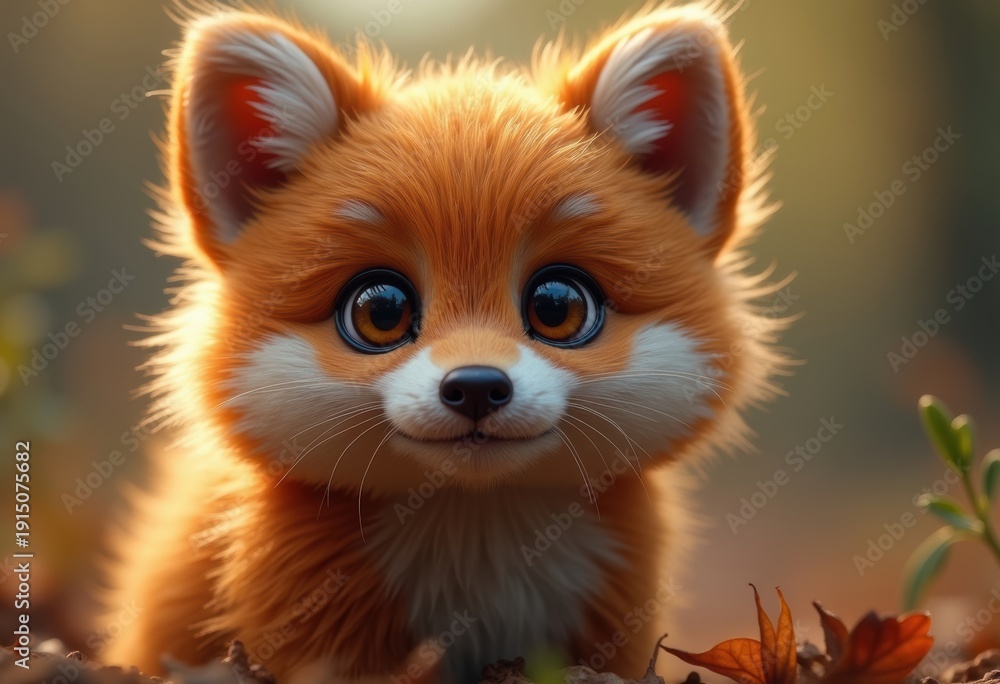 Obraz premium Dense Furry Animal Closeup Capturing Natural Warmth and Whimsical Charm