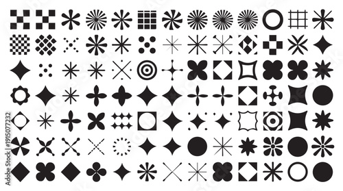 Diverse Geometric Shapes and Symbols Collection