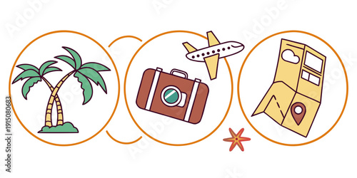 Vacation essentials with a tropical twist and travel accessories