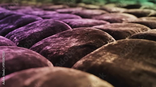 Wallpaper Mural Cobblestone Pavement Texture: Close-up of Stone Road Surface Torontodigital.ca