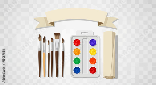 Vibrant artist supplies for creative projects and art classes