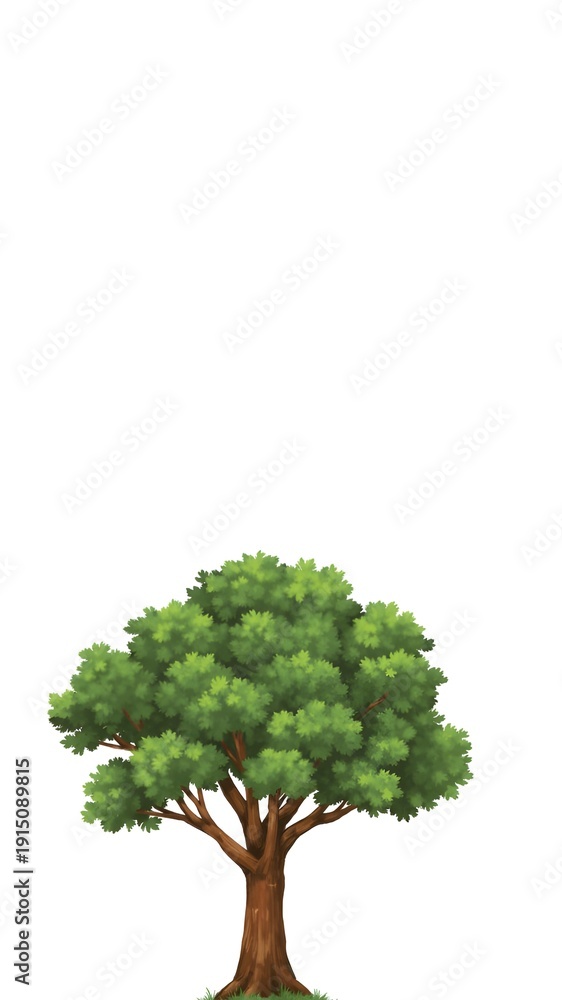 Obraz premium tree isolated on white background