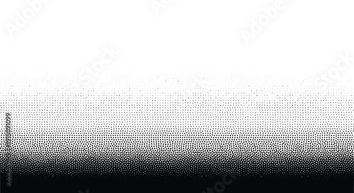 Abstract black dot gradient effect from dense to sparse, creating a shaded background or overlay on white