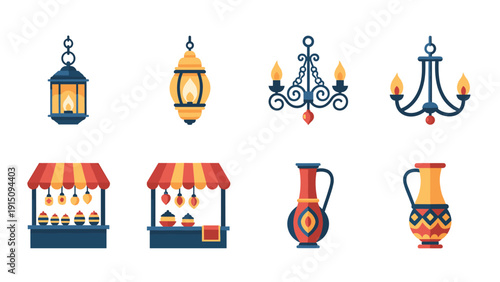 Vintage lanterns and market stalls: middle eastern lamp designs and decor