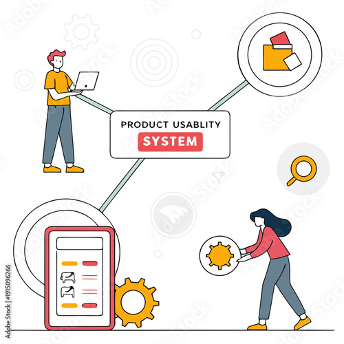 A product liability system with a man and woman working together