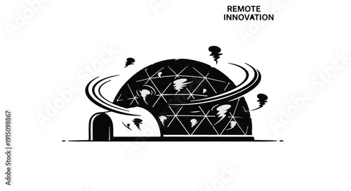 remote work innovation futuristic dome office