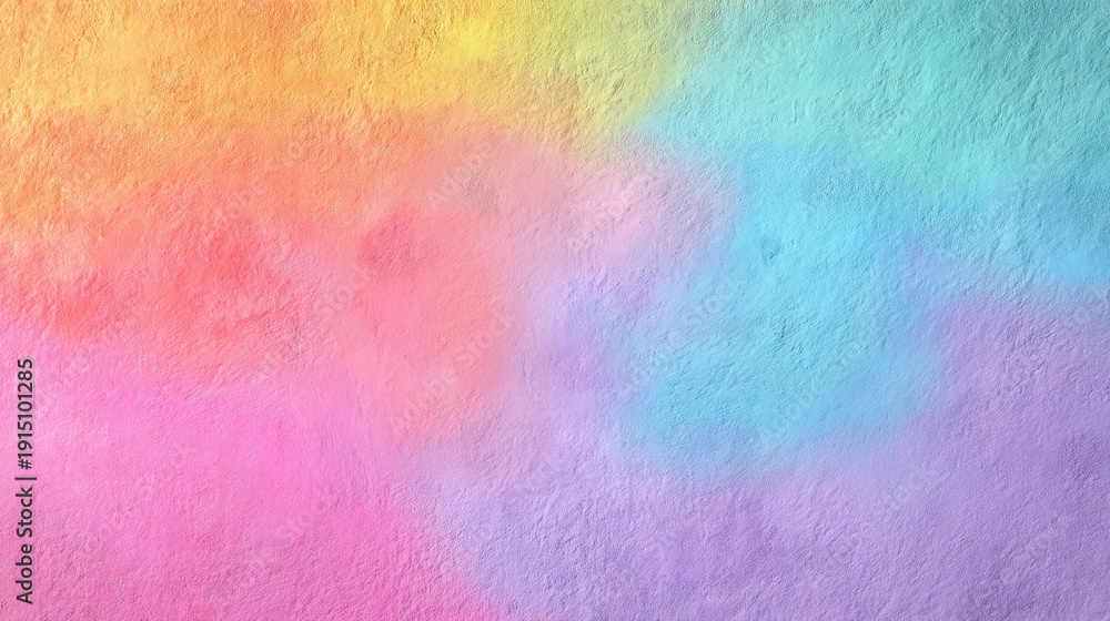 Fototapeta premium Bright and Colorful Pastel Rainbow Background for Creative Projects and Designs