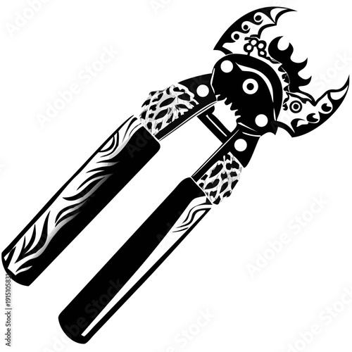 can opener silhouette icon illustration for kitchen, cooking, and culinary tool design