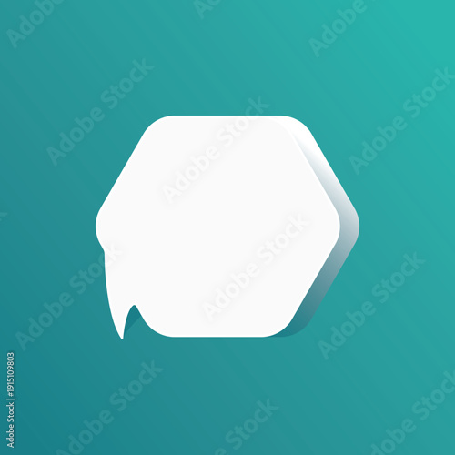 Speech bubble blank frame, text quote box, message