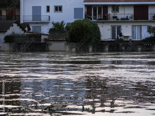 Foto Ville de Tartas, subissant les débordements de la midouze, suite à la tempête Ni