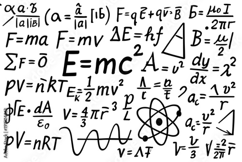 Ultimate Messy Physics Formulas Chaos | Hand-Drawn Equations & Symbols ASCII Art Funny Science Overload