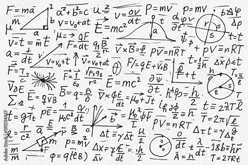 Ultimate Chaotic Physics Equations Overload | Messy Hand-Drawn Formulas ASCII Art Funny Science Madness