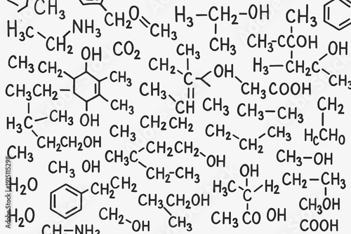 Complex Organic Molecule Structure – Branched Polyol Polyacid Schematic Diagram
