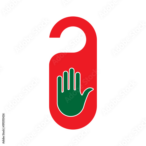 hotel sign, door knob, do not disturb