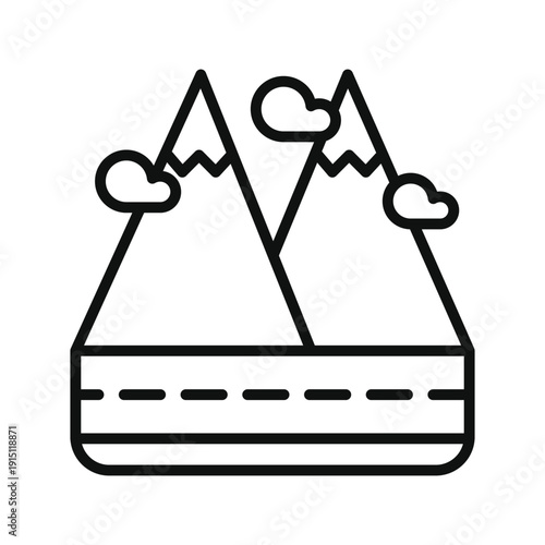 Mountain Landscape Icon