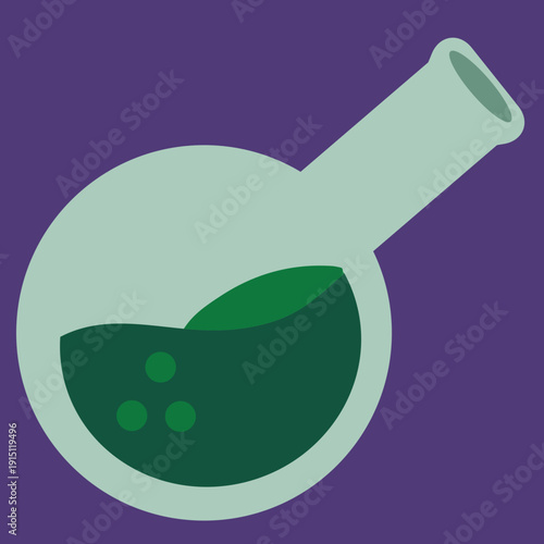 vector illustration of reagent bottle