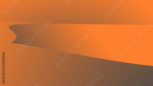 Abstract Landscape Illustration Representing Sand Dunes or Desert Waves in Soft Gradient Colors.