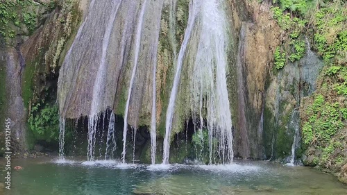 Waterfall in Kanhatti Garden Pakistan. Waterfall Mountain 