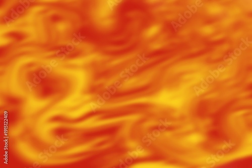 Tableau sur toile Orange yellow and red color blurry marble pattern seamless background, inferno