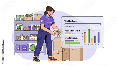 Inventory Management with Data Analysis and Stocktaking.