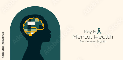 May is Mental Health Awareness Month banner.